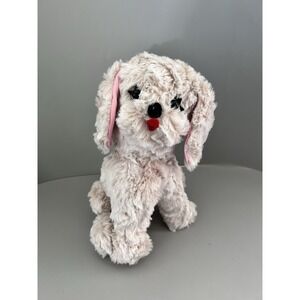 Vintage Rushton Star Creation (?) White Poodle Pekingese Dog 11" Plush Animal